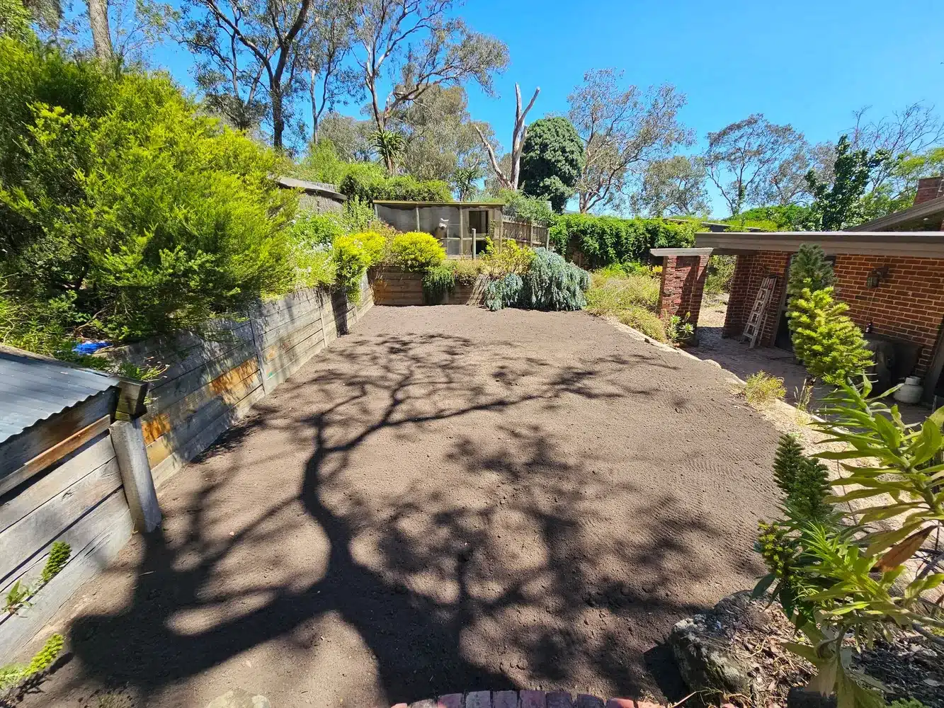 After: pool removed and backyard filled and levelled